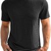 ZDC Mens Short Sleeve Shirts Summer Casual Crew Neck T Shirts Classic Basic Tee